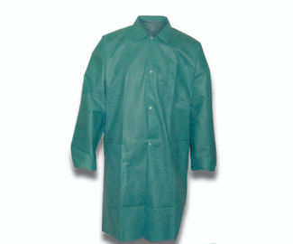 China Non Woven Surgical Disposable Dust Coats , PP Disposable Dental Lab Jackets  supplier
