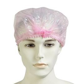 China Hair Treatment Shower Disposable Head Cap , Use And Throw Shower Caps supplier