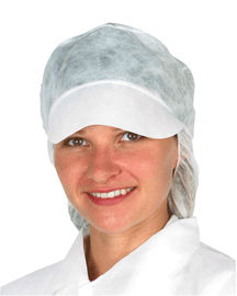 China Unisex Snood Peaked Disposable Head Cap For Electronic Manufactures / Laboratory supplier