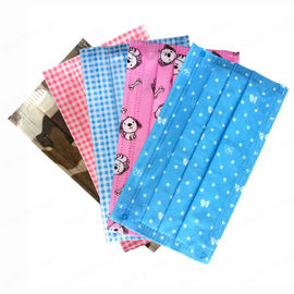 China Cute Printed 3 Ply Disposable Face Mask Non Woven With Cartoon Printing supplier
