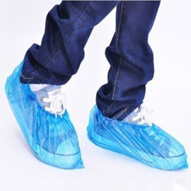 China Clear Blue Plastic Disposable Foot Covers Smooth Surface For Pharmacy , Restaurant supplier