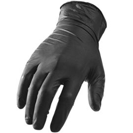 China Black Disposable Hand Protection Gloves Powder - Free Nitrile 9 Inches Or 12 Inches supplier