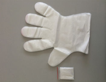 China Plastic Folded Hair Salon Disposable Poly Gloves 0.004mm-0.025mm Thickness 2pcs In 1 Bag supplier