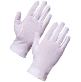 China White 100% Jersey Cotton Work Gloves For Industrial And Medical Use CE / ISO9001 supplier