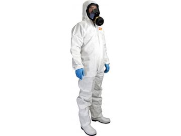 China Disposable Safety Clothing , Disposable White Painters Overalls For Food Processing supplier