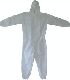 China Industrial Breathable Disposable PP Safety Coverall Suit 30gsm - 60gsm supplier