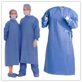 China Pp Sms Spunbonded Disposable Sterile Gowns Breathable With Customized Logo supplier